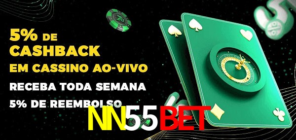 Promoções do cassino ao Vivo NN55Bet